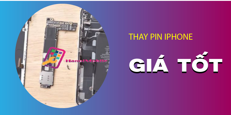 Hình 1: Thay Pin iphone giá tốt tại Hanoimobile